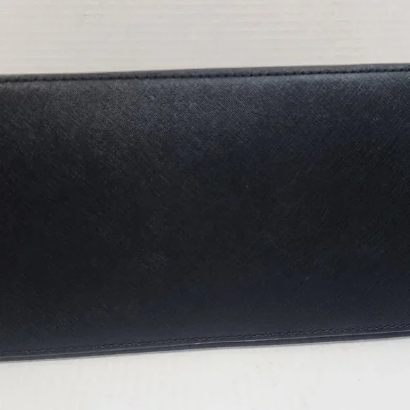 Michael Kors Emmy Dome Black Saffiano Leather Large Satchel w/ Rose Gold Tone - Picture 7 of 11